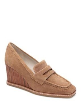 Sanctuary Tan Suede Wedge Loafers